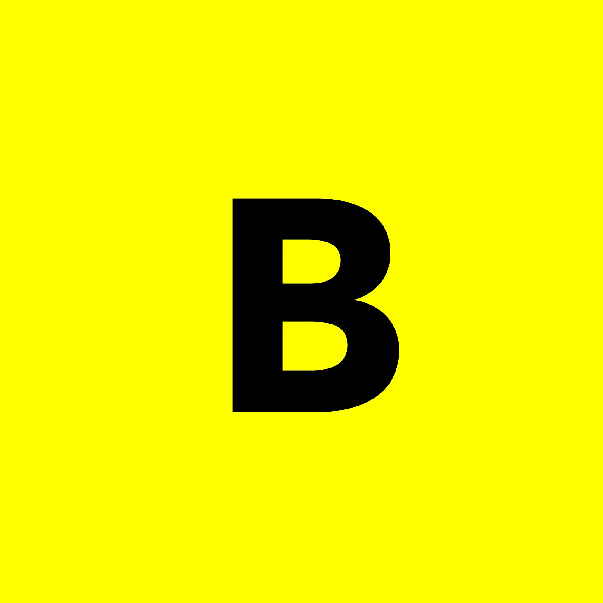 B